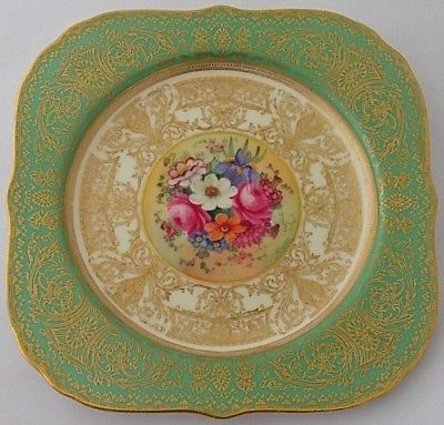 Royal Worcester Cabinet Plate By Ernest Barker c1926