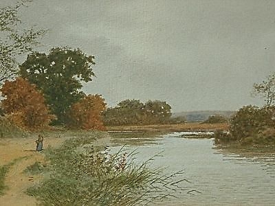 James Lawson Stewart River Bure Suffolk Watercolour