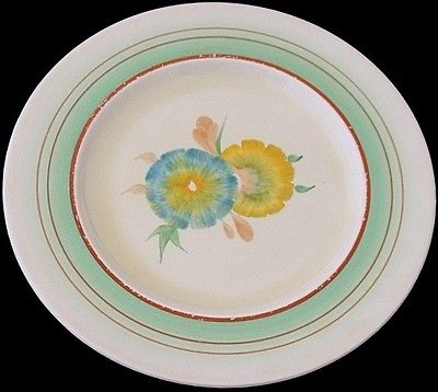 Nice Clarice Cliff Honeydew Floral Pattern Plate - Art Deco