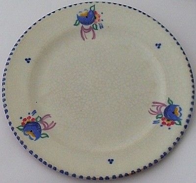 Attractive Early Poole Pottery Plate - Art Deco