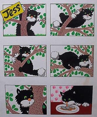 Joan Hickson Original Watercolour Painting - Jess The Cat (Postman Pat)