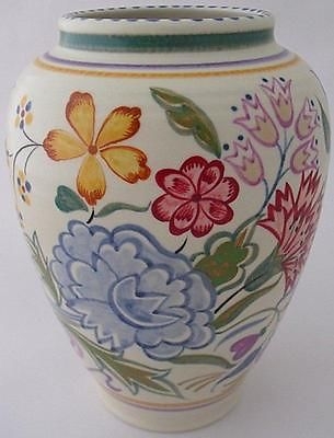 Poole Pottery Vase - BN Pattern Designed By Truda Carter - 1930's Art Deco