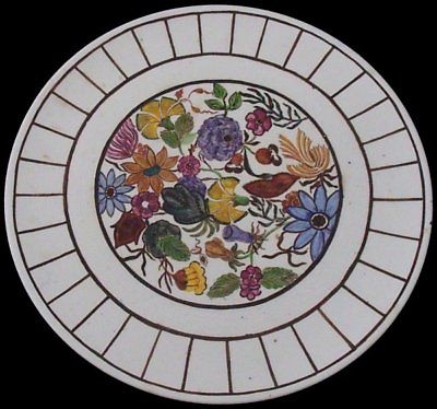 Floral Wall Plaque / Plate By Muriel Pearson - Art Deco