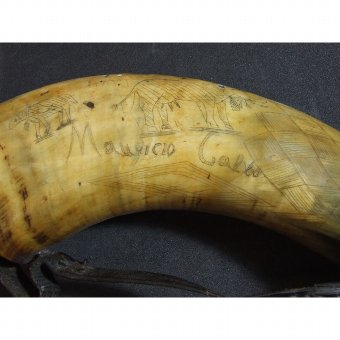 Antique Colodra signed by Mauricio Greyhound