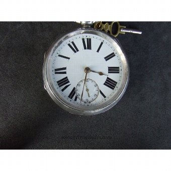 Antique Lepine Clock Silver
