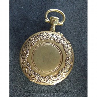 Antique Lepine Gold Watch with relief decoration