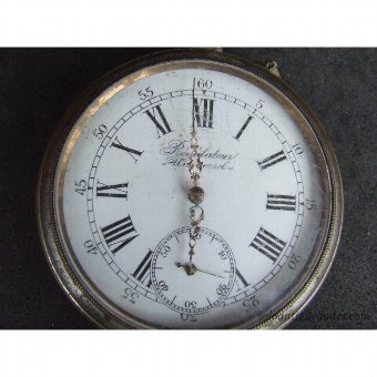 Antique Silver-gilt Lepine watch with fob