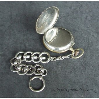Antique Silver-gilt Lepine watch with fob