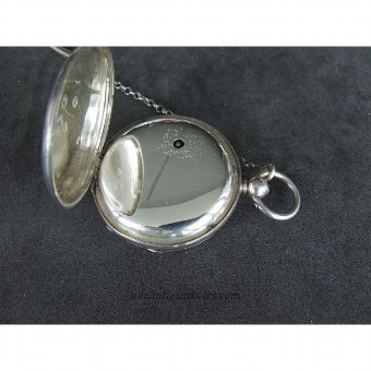 Antique Lepine Clock Silver Shield