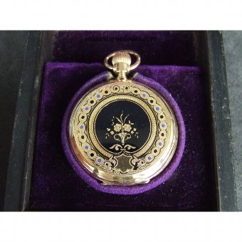 Antique Gold clock Saboneta