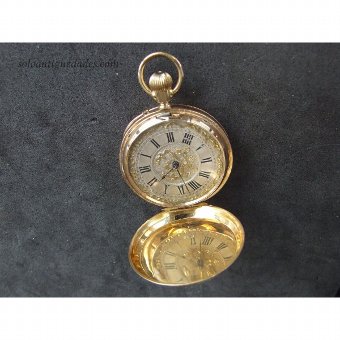 Antique Gold clock Saboneta