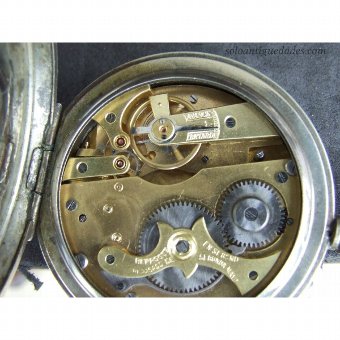 Antique Silver Clock Saboneta average