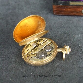 Antique Saboneta gold watch original case
