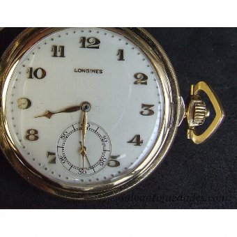 Antique Saboneta signed Longines Watch