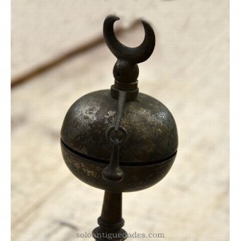 Antique Bell hit with spherical shape