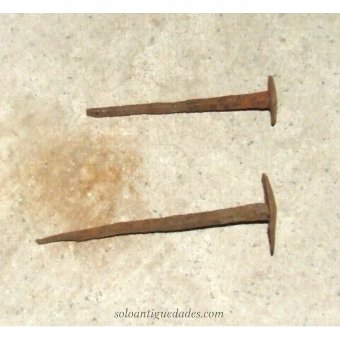 Antique Nail forge. Early eighteenth century (15 pieces)