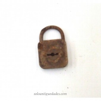 Small iron padlock