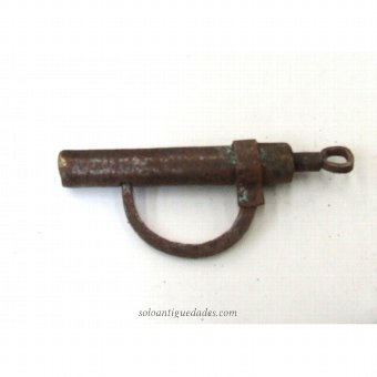 Antique Elongated iron padlock