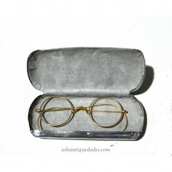 Antique Glasses with gold metal frame