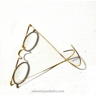 Antique Glasses with gold metal frame