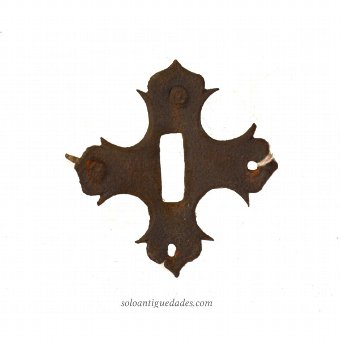 Antique Coat or plate cross fleurdelis