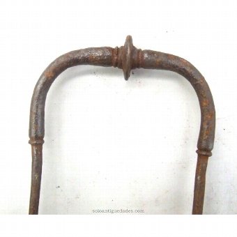 Antique Latch handle decorated with geometric shapes