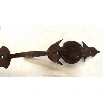 Antique Handle composed of two plates connected by a profile bar mixtil