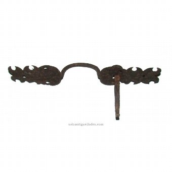 Antique Iron Knob Cross decorated with incised
