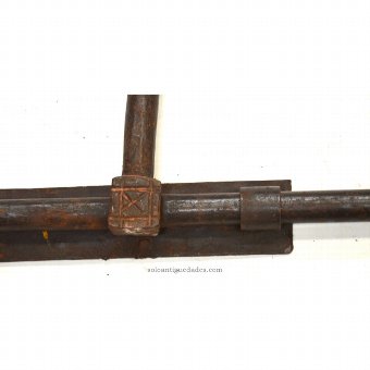 Antique Bolt decorated with cross inscribed square