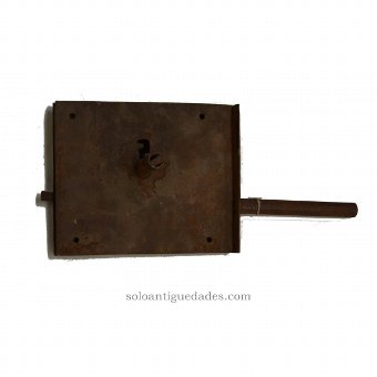 Antique Iron lock with a latch