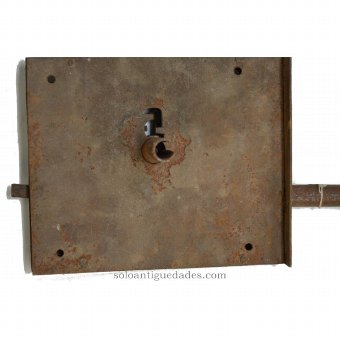 Antique Iron lock with a latch
