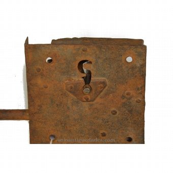 Antique Lock with square shaped box