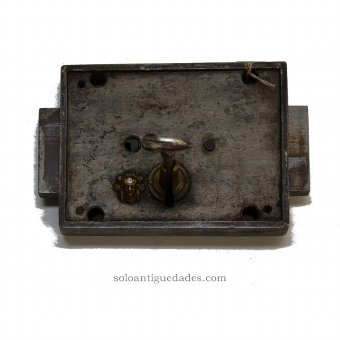 Antique Lock face decorated with bronze