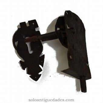 Antique Lock with two cross-shaped shields