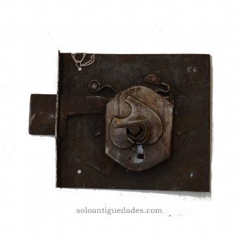 Antique Lock with octagonal bezel