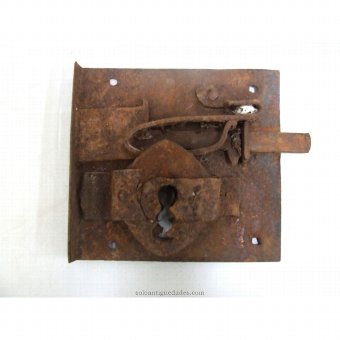 Antique Simple latch lock quadrangular