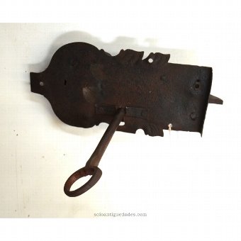 Antique Lock 22 cm with original key