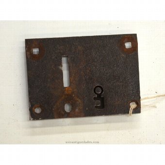 Lock 11 cm rectangular shape and double latch