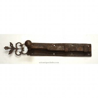 Antique Bolt with pasdor formed by rectangular iron bar