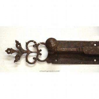 Antique Bolt with pasdor formed by rectangular iron bar