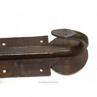 Antique Bolt with trim fitted with ten holes for nails