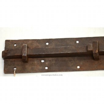 Antique Bolt with trim fitted with ten holes for nails