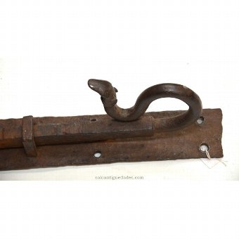 Antique Bolt with handle like a snake