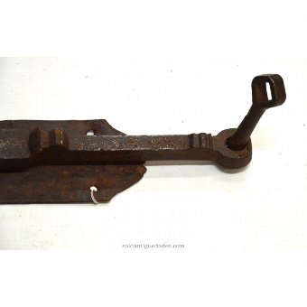 Antique Latch equipped with eye bolt as a handle