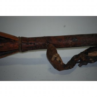 Antique Spindle wicker Distaff