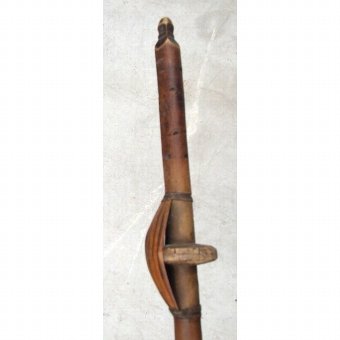 Hand carved wooden Distaff