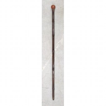 Antique Staff. With ball handle