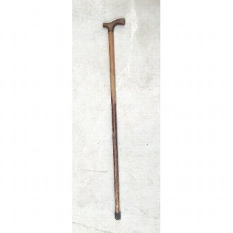 Antique Staff. Wood grip T-shaped
