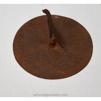 Antique Lid with horse-shaped handle