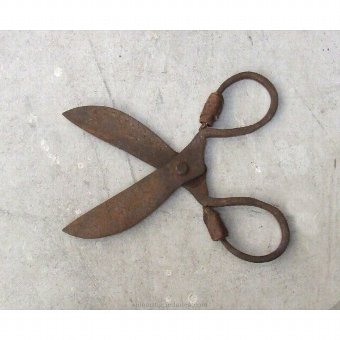 Antique Performed on iron scissors
